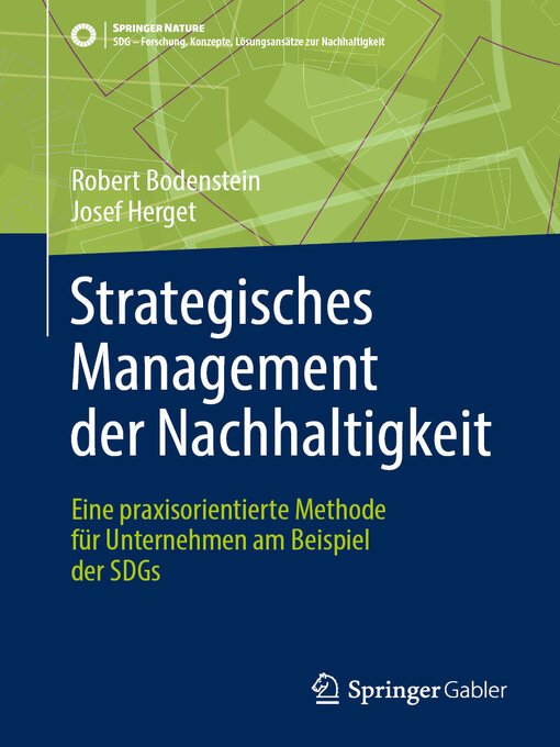 Title details for Strategisches Management der Nachhaltigkeit by Robert Bodenstein - Available